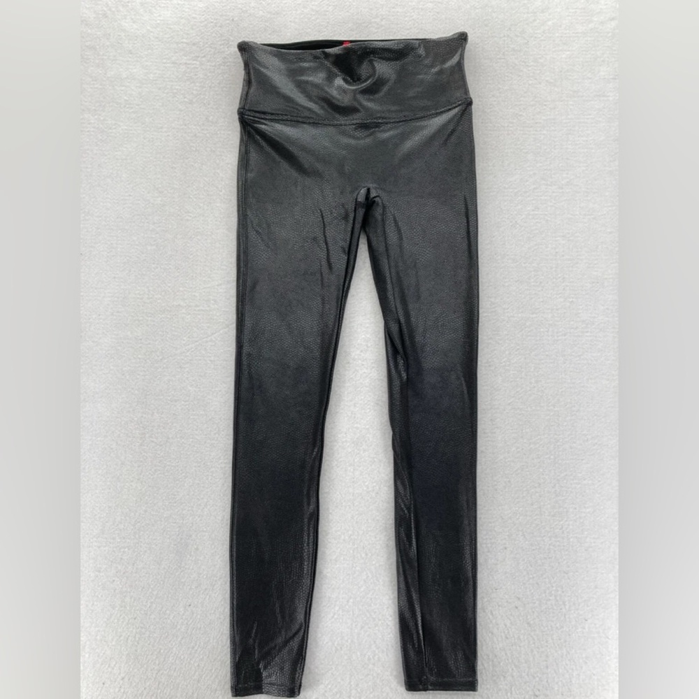 Spanx Snakeskin contouring Leggings Black Large